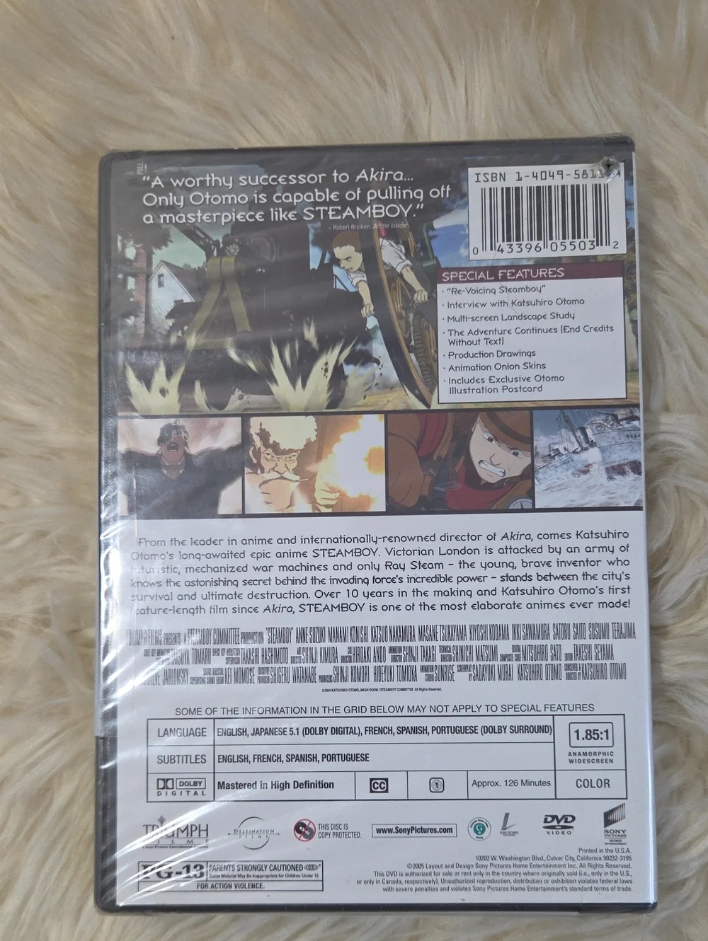 Steamboy Director’s Cut DVD Factory Sealed NEW Anime Katsuhiro Otomo Akira